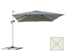 Parasol de jardin 3x3 bras en aluminium carré SATURNO