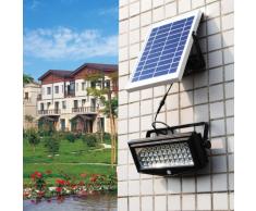 Projecteur solaire lampe jardin LED lumière mur extérieurs FLEXIBLE...