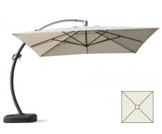 Parasol grande taille jardin de 3,5 mètres carré bras en aluminium ...