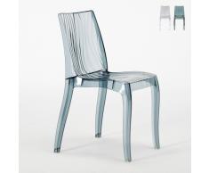 Chaise bar cuisine polycarbonate transparent empilable cuisine bar ...
