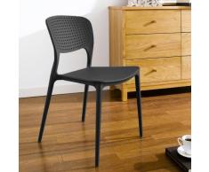 Chaise cuisine bar café polypropylene emplilable interiors exterior...