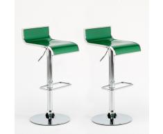 2 selles par séjour Péninsule repose-pieds réglables verts Couple