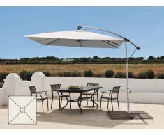 Parasol de jardin de 2,5 mètres bras décentralisé en aluminium carr...