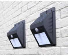 Appliques murales lampes à led solaires jardin extérieure ERIS 2 pcs