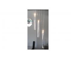 Trio - Lustre design avec pampilles en verre