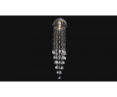 Lustre suspension design à pampilles - Stainless
