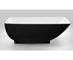 Baignoire îlot extérieur noir Marica