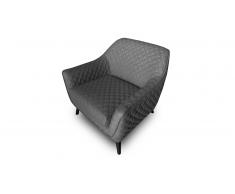 Fauteuil tissu matelassé 3D - Skanor Solde