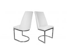 Chaise moderne en simili cuir - Mogan