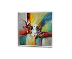 Tableau glossy peinture à l'huile 100x100 cm - Bulgan