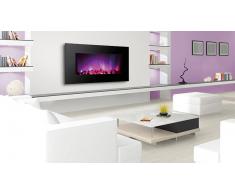 Cheminée électrique xxl à LED multicolore - Black Kamin 480