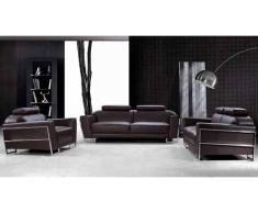 Salon cuir Rivera Canapé 3 places + 2 places + fauteuil