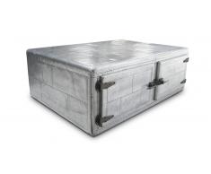 Table basse - Zinc - avec rangements