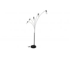 Lampadaire design à 5 branches ajustables Tarente Solde