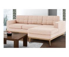 Canapé d'angle capitoné style scandinave en tissu - Tolbon