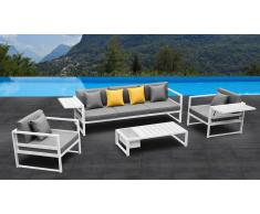 Salon de jardin complet en aluminium - Tamesi