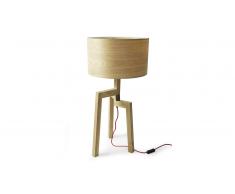 Lampe de table 3 pieds en bois Almaty