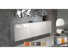 Bahut suspendu design blanc laqué Halifax