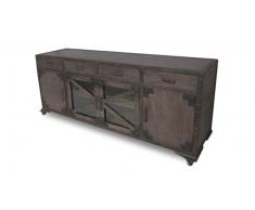 Buffet vintage 4 portes et 4 tiroirs style industriel Chicago