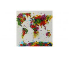 Tableau peinture à l'huile 80x80 cm finition glossy - Saky