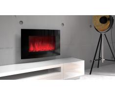 Cheminée électrique arrondie LED multicolores - Black Kamin Curve 510