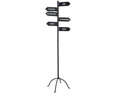 Porte-manteau en métal noir JAYSON