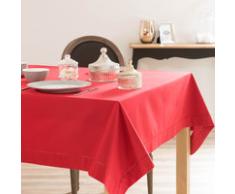 Nappe en coton rouge 170 x 310 cm