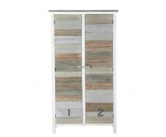Armoire en bois blanc L 110 cm Noirmoutier
