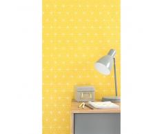 Papier peint intissé graphique jaune H 10,05 m x L 0,53 m QUITO