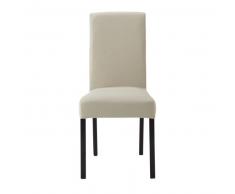Housse de chaise en coton mastic Margaux