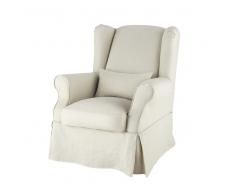 Housse de fauteuil en lin Cottage