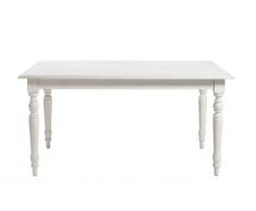 Table à manger extensible blanche 6/8 personnes L160 Romance