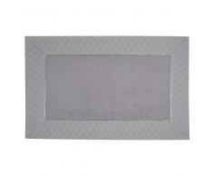 Tapis de bain en coton gris 50 x 80 cm HÔTEL