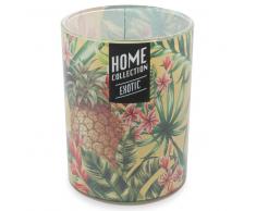 Bougie parfumée en verre H 13 cm EXOTIC JUNGLE