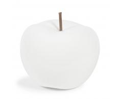 Statuette pomme blanche H 15 cm MALMO