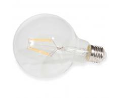 Ampoule led en verre D 10 cm GLOBUS CLEAR