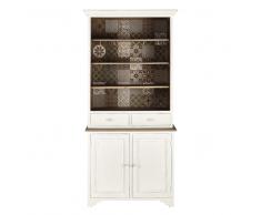 Vaisselier en manguier blanc L 100 cm Leopoldine