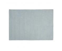 Tapis à poils courts en laine bleu vintage 160 x 230 cm SOFT