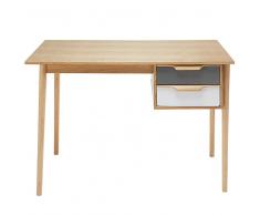 Bureau 2 tiroirs tricolore Twist