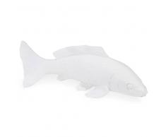Statuette poisson en polyrésine blanche L 23 cm ARAGONESE