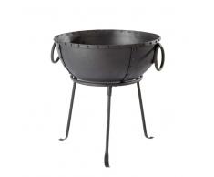 Brasero en métal noir H 62 cm SAHRAOUI