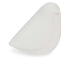 Statuette oiseau en porcelaine blanche H 6 cm GRAPHIQUE PASTEL