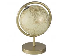 Globe terrestre doré
