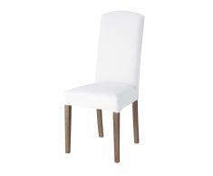 Housse de chaise en lin blanche Alice