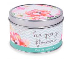 Bougie parfumée pois de senteur en métal D 8 cm