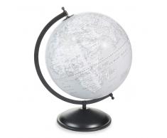 Globe terrestre en plastique gris H 47 cm HUDSON