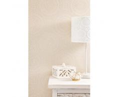 Papier peint intissé beige à motifs H 10,05 m x L 0,53 m WHITE ISLAND
