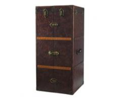 Meuble de bar avec tiroirs en cuir Jules Verne