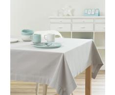 Nappe unie en coton grise 170 x 170 cm