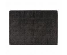 Tapis graphique en laine anthracite 160x230cm ETOLI